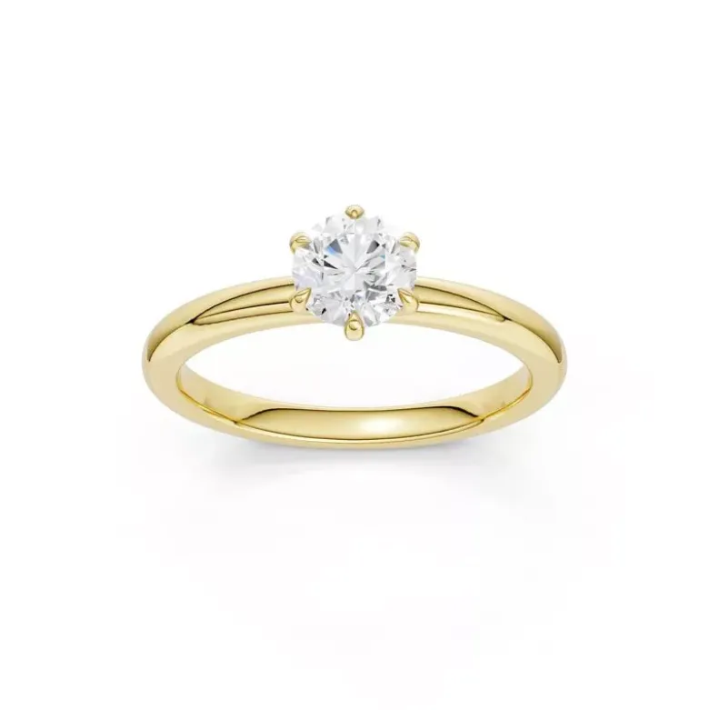 Brilliant Star Brilliant Star Laboratoriotimanttisormus keltakulta S-RS06637 YG 0.5CT