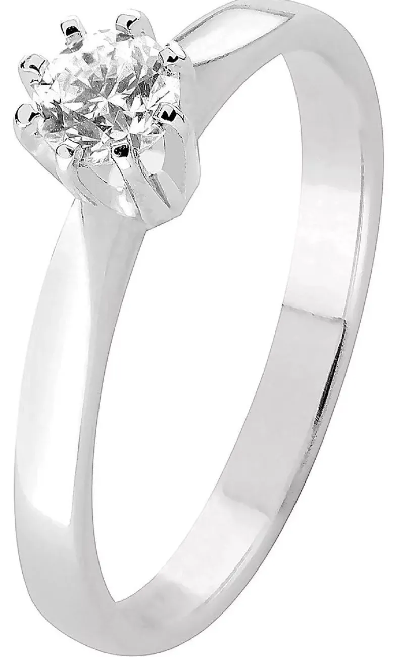 Brilliant Star timanttisormus valkokulta KRUUNU0.25CT
