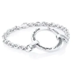 Efva Attling Amor vincit omnia hopearanneketju/koru 14-100-00531