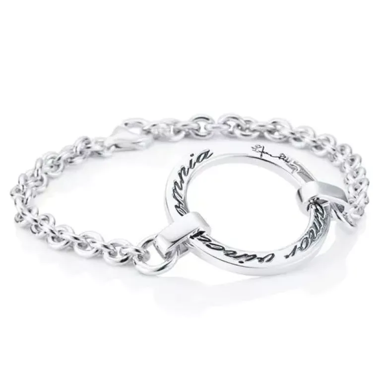 Efva Attling Amor vincit omnia hopearanneketju/koru 14-100-00531