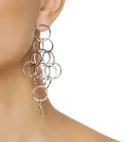 Efva Attling Messy Rings hopeakorvakorut 12-100-02360-9999