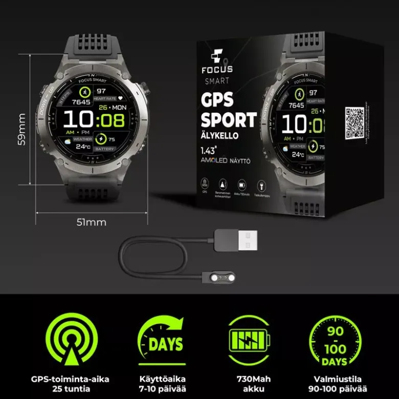 Focus Smart älykello FO-6 GPS