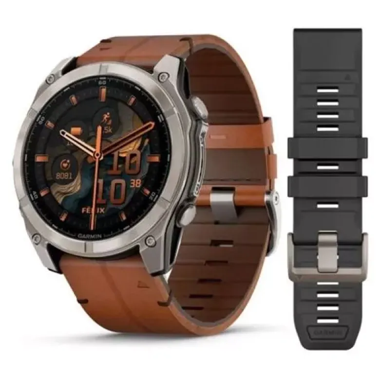 Garmin Fenix 8 Amoled Titanium 51 mm älykello 010-02905-40