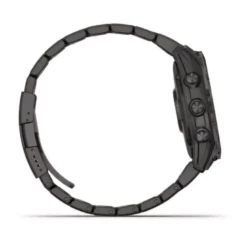 Garmin Fenix 7 Sapphire Solar hiilenharmaa DLC-titaani ja titaaniranneke + silikoniranneke 010-02540-39
