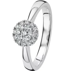 Kohinoor Dharma timanttisormus valkokulta 033-412V-28