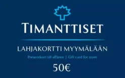 Lahjakortti myymälään 50 €