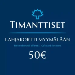 Lahjakortti myymälään 50 €