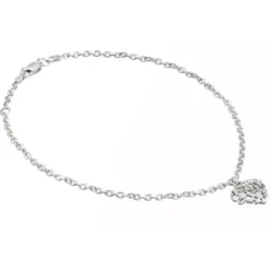 Lumoava Bella hopeanilkkaketju L592318000