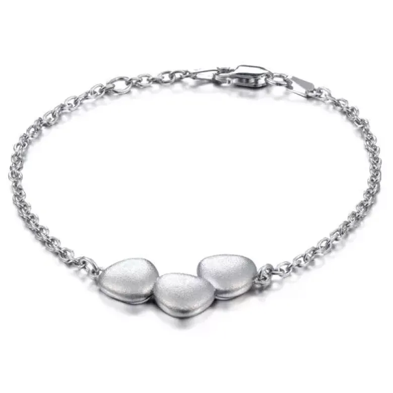 Lumoava Luoto hopearanneketju/koru L53230700000