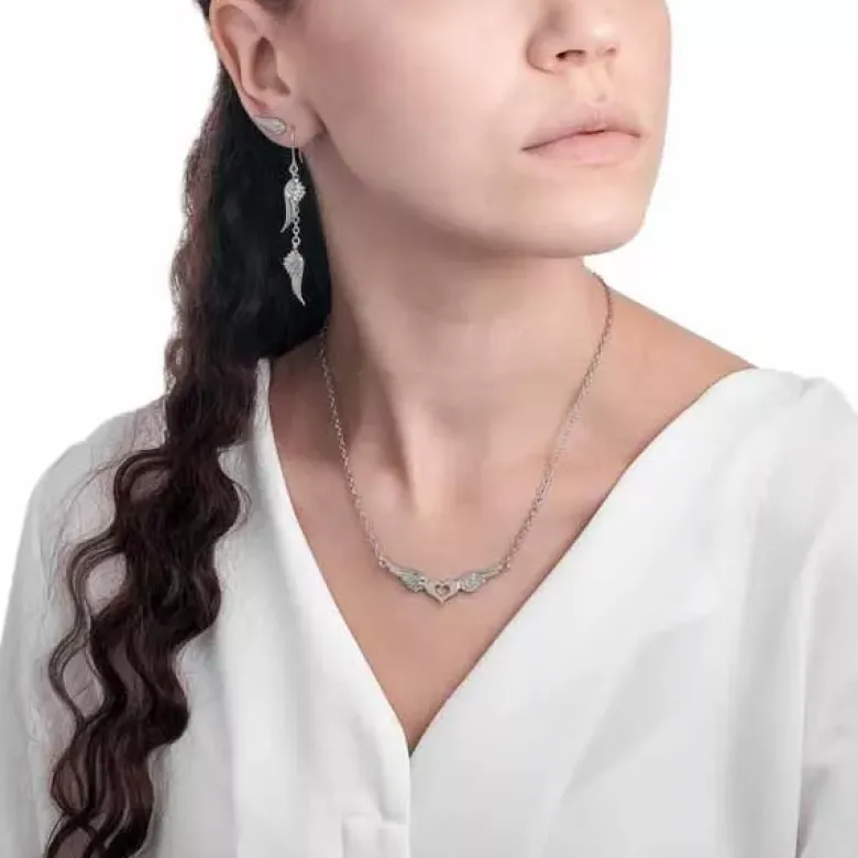 Lumoava Rakkain hopeakorvakorut 5408 00 000