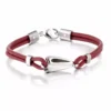 Lumoava Rossi hopearanneketju/koru L53232192195