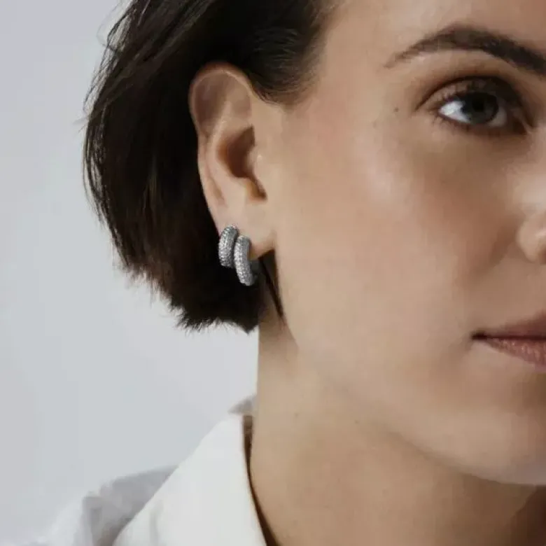 Mockberg Beaded Hoops teräskorvakorut MO298