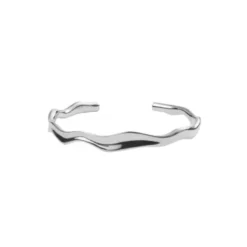 Mockberg Wavy Bolded Cuff teräsrannekoru MB0174