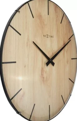 Nextime Edge Wood Dome seinäkello 3249