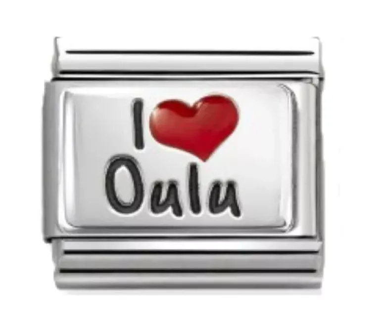 Nomination Classic "I Love Oulu" teräskoru muu 330209/81