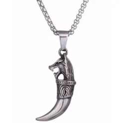 Northern Viking Fenrir Wolf Head teräskaulakoru NVJRS025