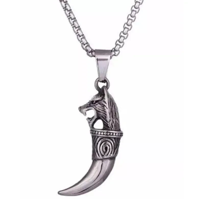 Northern Viking Fenrir Wolf Head teräskaulakoru NVJRS025