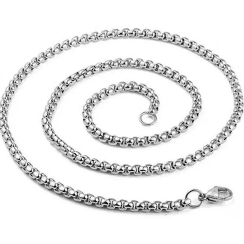 Northern Viking Jewelry Rolo link teräskaulakoru NVJKE004