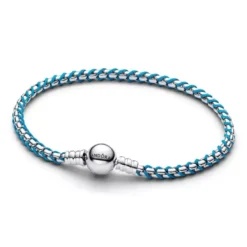 Pandora Blue Cord Box Chain hopearanneketju/koru 593816C01
