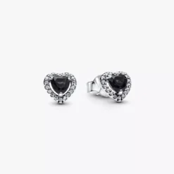 Pandora Elevated Black Heart hopeakorvakorut 298427C03
