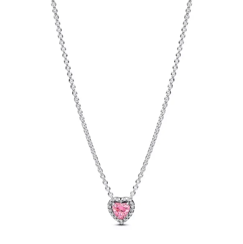 Pandora Heart Halo hopeakaulaketju 398425C02-45