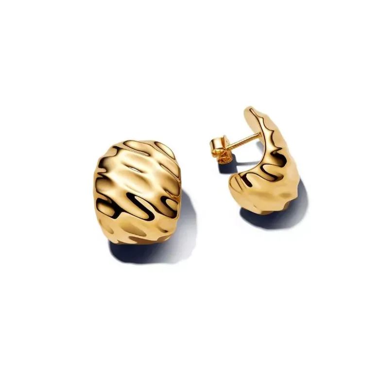 Pandora Rippled Wide Hoop muotikorvakoru 263879C00