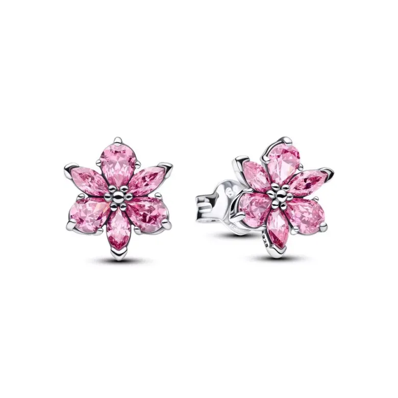 Pandora Sparkling Flower hopeakorvakorut 292633C02