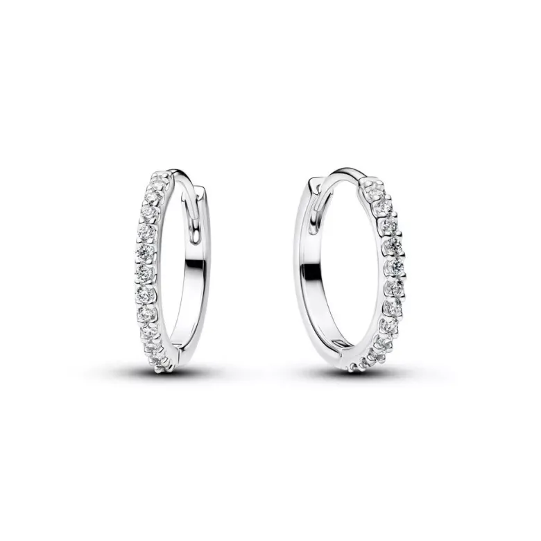 Pandora Sparkling Mini Hoop hopeakorvakorut 294649C01