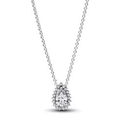 Pandora Sparkling Pear Halo hopeakaulakoru 392832C01-45