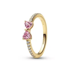 Pandora Sparkling Pink Bow muotisormus 163510C01
