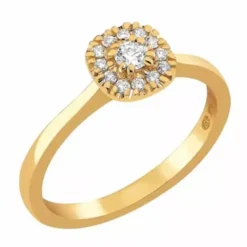 Sandberg Toivomuslähde timanttisormus keltakulta V-704K 0.15