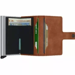 Secrid Miniwallet v muu esine MV-COGNAC-SILVER