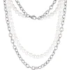 Steel Plus Pearl teräskaulakoru NSS862 SS CHAIN WHITE