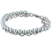 Steel Plus Pearl teräsrannekoru BSS905 SS CHAIN GREY
